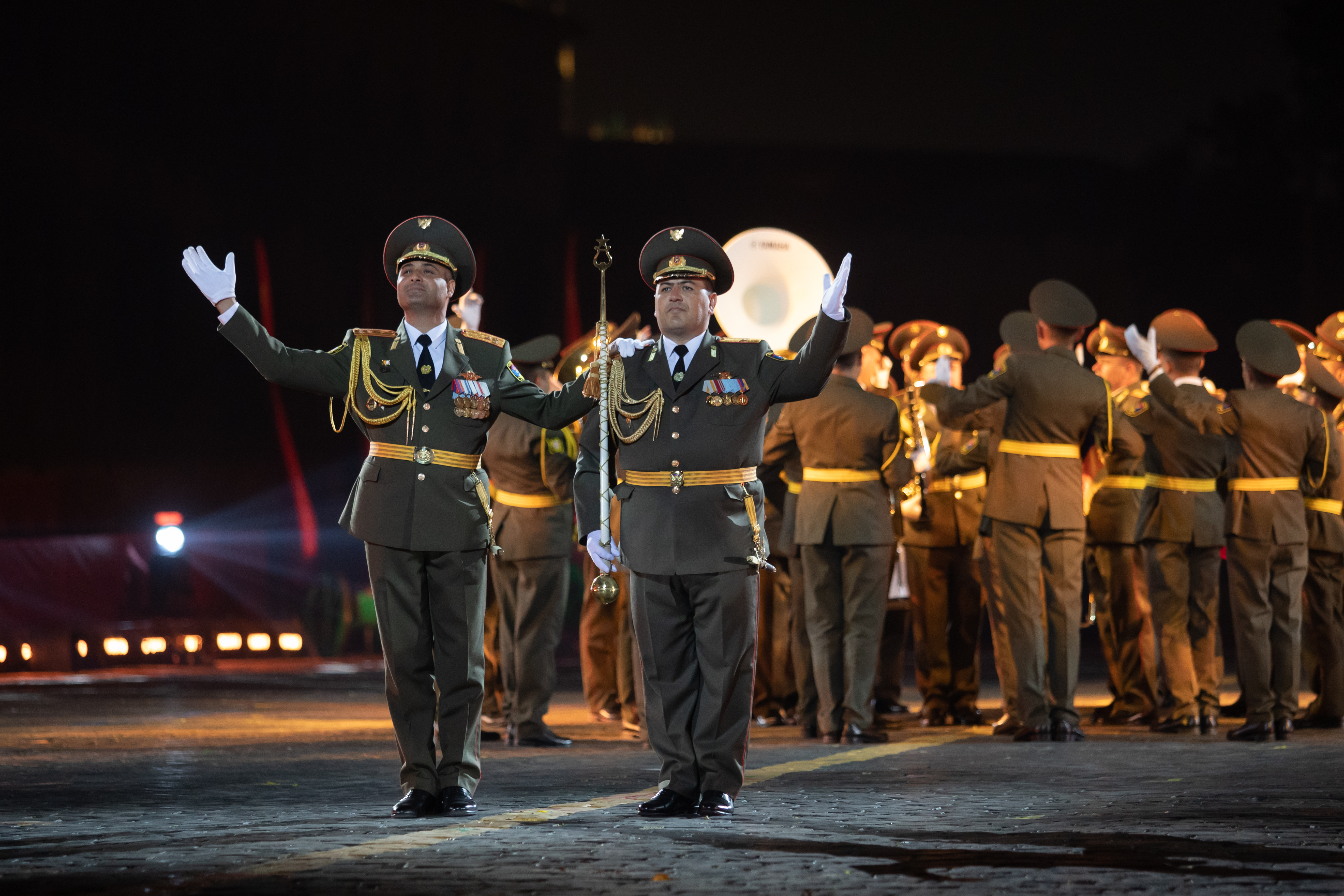 военный оркестр на красной площади