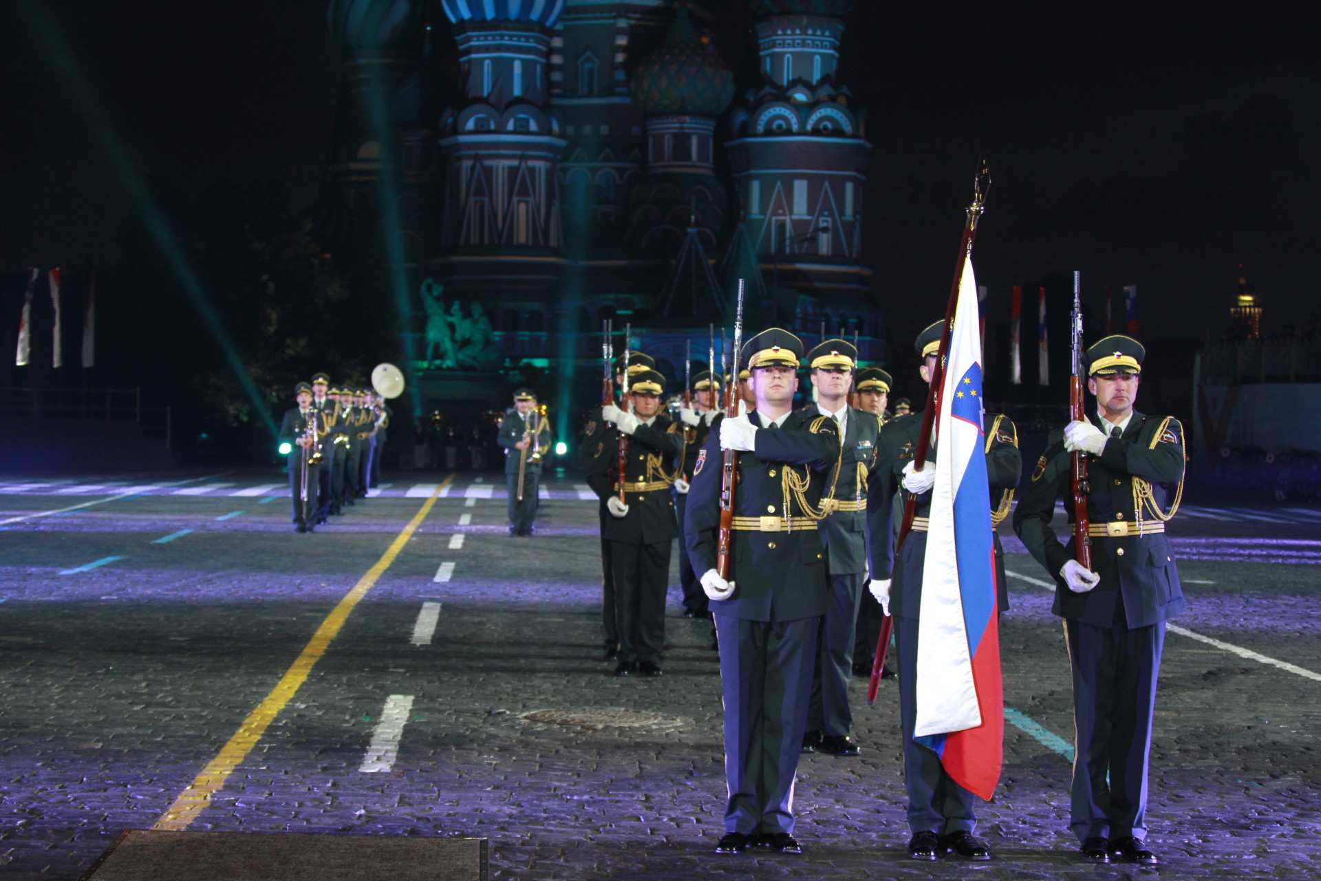 The Slovenian Armed Forces Band and Honor Guard Unit.